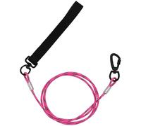 SUNDEE 1.2/1.5/1.8m Dog Lead with Comfortable Padded Handle for Large and Medium Pets, Strong Steel Leash Rope for Control Training or Walking with Double Buckle(1.5m,Pink)