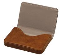 sundee Business Card Holder, RFID Blocking PU Leather Wallet with Magnetic for Women and Men, Name ID Credit Card Case, Portable Stylish Carrier Purse for Business Social -Coffee(ZZW)