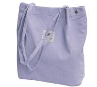 sundee Corduroy Tote Bag for Women,Shoulder Handbags,Travel Bag with Inner Pockets Big Capacity Casual Handbags for Work Shopping - Purplish Grey