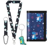sundee Kids' Wallets for Boys and Girls, Trendy and Functional with Eye - Catching Charms and Matching Lanyards in Multiple Themes - Ideal for Every Little Explorer's Storage Needs, Multicolor