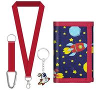 sundee Kids' Wallets for Boys and Girls, Trendy and Functional with Eye - Catching Charms and Matching Lanyards in Multiple Themes - Ideal for Every Little Explorer's Storage Needs, Multicolor