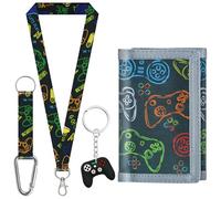 sundee Kids' Wallets for Boys and Girls, Trendy and Functional with Eye - Catching Charms and Matching Lanyards in Multiple Themes - Ideal for Every Little Explorer's Storage Needs, Multicolor