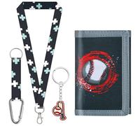 sundee Kids' Wallets for Boys and Girls, Trendy and Functional with Eye - Catching Charms and Matching Lanyards in Multiple Themes - Ideal for Every Little Explorer's Storage Needs, Multicolor