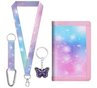 sundee Kids' Wallets for Boys and Girls, Trendy and Functional with Eye - Catching Charms and Matching Lanyards in Multiple Themes - Ideal for Every Little Explorer's Storage Needs, Multicolor