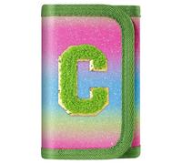 sundee Novelty Wallets for Girls 6-8-10 Kids Wallet with Initials Alphabet Letter Series Personalized Coin Pocket for Teen Girl Gifts, C, 4.92”x3.15”x0.59 inches