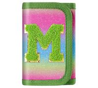 sundee Novelty Wallets for Girls 6-8-10 Kids Wallet with Initials Alphabet Letter Series Personalized Coin Pocket for Teen Girl Gifts, M, 4.92”x3.15”x0.59 inches
