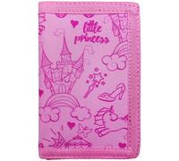 sundee RFID Trifold Canvas Outdoor Sports Wallet for Kids,Front Pocket Wallet with Magic Sticker, Kids Wallets for Girls -Girl 24