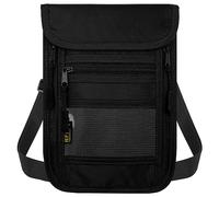 sundee Travel Neck Wallet with Double Zippers, RFID Blocking Passport Holder with Adjustable Neck Strap for Men and Women to Keep Cash, Credit Cards and Travel Documents Safe, Black, Small, Classic