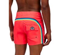 SUNDEK Mens Fixed Waist Boardshort, Swim Trunks 14" Length 3" Inseam, 07902 - Turbo 02, 30