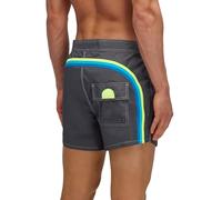 SUNDEK Mens Fixed Waist Boardshort, Swim Trunks 14" Length 3" Inseam, 10317 - Midnight 17, 32