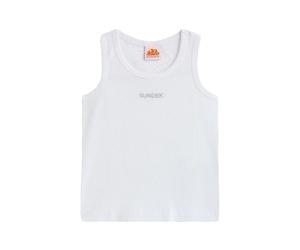 Sundek Ribbed With Embroidered Logo Sleeveless T-shirt