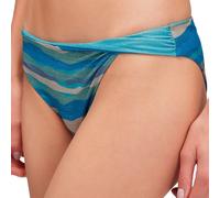 Sundek Zircon Abstract Wave Print Slip Bikini Bottom Blue S Woman