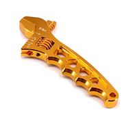 SUNDELY® Aluminum Anodized Adjustable Wrench Spanner Fitting Tool Straight Flat Jaw Locking AN3-3AN -4AN -6AN -8AN -10AN -12AN (Gold)