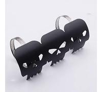 SUNDELY® Black Chrome Skull Metal Exhaust Heat Shield Guard Motorcycle Motorbike Bike
