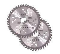 SUNDELY® Carbide Tipped TCT Circular Saw Blade Angle Grinder Disc 115 mm X 22.2 mm X 24T or 40T (4.5" X 0.87") for Wood Laminate Plywood Tree PVC Plastic Trimmer Cutter (2 Pieces, 40T)
