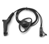 SUNDELY® D-shape Hanger Headset Earpiece for Motorola MotoTRBO Radio APX6000 DP3400 DP3600 DP4400e DP4600 DP4800e DP4801e DGP6150+ XiRP8608 XPR7000 Walkie Talkie Multi-pin with PTT Mic