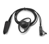 SUNDELY® D-shape Hanger Headset Earpiece for Motorola Radio GP140 GP340 HT1250 MTX900 PRO9150 PTX780 Walkie Talkie Multi-pin with Hidden Mic in PTT Button