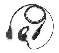 SUNDELY® Earpiece Headset Earphone for Motorola Radio DP2400e DP2600e DP3441 DEP570 DGP5050e MTP3000 XPR3300e XPR3500 XiR E8600 MotoTRBO Walkie Talkie with PTT Microphone G-shape Ear Clip Hook Hanger