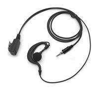 SUNDELY® Earpiece Headset for Yaesu Vertex Standard Radio VX-6 VX-7R VX-120 X-D1 FT-250R FT-270R VXA-710 SR40 Walkie Talkie 3.5mm 1-pin (4 pole) with PTT Microphone G-shape Ear Clip Hook Hanger