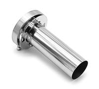 SUNDELY® Exhaust Muffler Silencer Tip Round Universal Stainless Steel Removable DB Sound Killer Insert Noise Eliminator Baffle Tail Pipe Core Tuning Tube End for Auto Car Vehicle (4.5'' / 110mm)