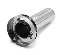 SUNDELY® Exhaust Muffler Silencer Tip Round Universal Stainless Steel Removable DB Sound Killer Insert Noise Eliminator Baffle Tail Pipe Core Tuning Tube End for Auto Car Vehicle (4'' / 97mm)