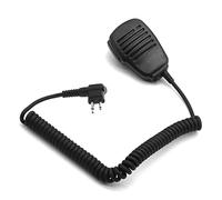SUNDELY® Microphone for HYT Hytera Radio PD405 PD505 Power 446 TC620 Walkie Talkie Hand Held Shoulder Lapel Mic 2-pin with Earpiece Port & Rotating Back Clip