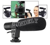 SUNDELY® Mini External Stereo Microphone Sound Recording for Nikon Canon Pentax Camera DV