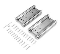 SUNDELY® Stainless Steel Double Action Spring Sprung Hinge Self Closing 2 Way for Kitchen Cafe Saloon Bar Counter Swing Free Door Gate 2 Pcs Set (8 inch / 200mm)