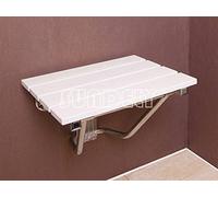 SUNDELY® Wall Mounted Wooden Folding Bath Shower Spa Seat Bench Stool Foldaway Disabled Mobility (Supports Weight up to 25stone / 160kgs)