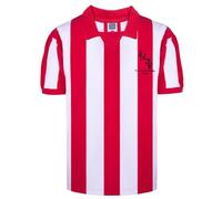 Score Draw Sunderland 1973 FA Cup Final Retro Football Shirt Red/White XS Cotton