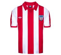 Sunderland 1978 Umbro Retro Football Shirt Pique Red/White Medium Cotton