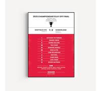 Sunderland 2025 Championship Play Off Final Winners Match Print
