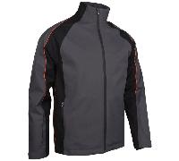 SUNDERLAND 2025 TYPHOON WATERPROOF GOLF JACKET - CHARCOAL / BLACK / INFERNO - M