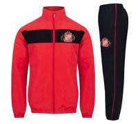 Sunderland AFC Boy's Kids Jacket & Pants Tracksuit Set in Black | Size: 8-9 Years Sunderland AFC Black 8-9 Years