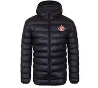 Sunderland AFC Official Football Mens Quilted Hooded Winter Jacket Large