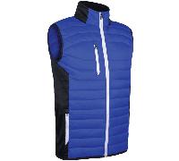 SUNDERLAND ANTON THERMAL PADDED GOLF GILET - LIGHTNING BLUE - 2XL