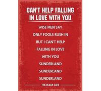 Sunderland FC fans song art print. A4 size
