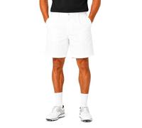 Sunderland of Scotland Mens Cotton Chino Golf Shorts- Tapered, Stretch, Performance with Pockets White