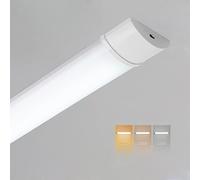 Sundertech LED Batten Light 3FT, 90cm 25W 2760LM with 3 Color Temperature Options (3000K/4000K/6500K) - Wall/Ceiling Mount for Garage, Workshop, and More