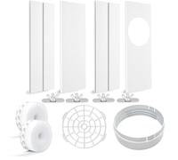 SunDiao Portable Air Conditioner Window Kit, Upgrade Portable AC Window kit with 2pack 3m Seal, Sliding AC Vent Kit for Exhaust Hose (5.9"/15cm)