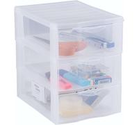 Sundis Orgamix Mini Storage Tower Plastic Clear/Silver, transparent, L25.5 x l.