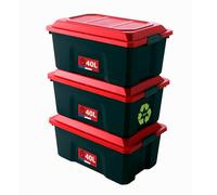 Sundis Set of 3 Locker 40L Black and Red