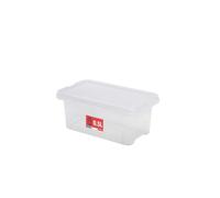 Sundis View Box, 0.5L Clear Plastic Storage Box with Lid, Stackable and Stackable, Ideal for Cosmetics, Jewellery, Pens and Felts, Sewing Accessories, Beads