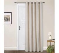 Sundour Amberley Chenille Eyelet Door Curtain - Cream - 66 x 84"