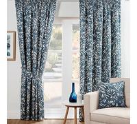 Sundour Aviary Light Filtering Curtains Blue 46x90