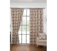 Sundour Aylesbury Pair of Pencil Pleat Jacquard Lined Curtains Multi