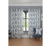 Sundour Bamford - Fully Lined Abstract Curtains - Eyelet - Polycotton (Cobalt, Cushion Cover - 18'' X 18'' (Single))
