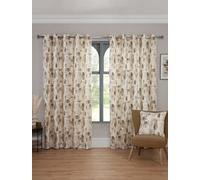 Sundour Bamford - Fully Lined Abstract Curtains - Eyelet - Polycotton (Putty, Cushion Cover - 18'' X 18'' (Single))