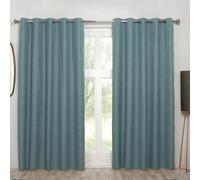 Sundour Cosmos Eyelet Curtains in Blue | Size: 117 cm width x 137 cm drop Sundour Blue 117 cm width x 137 cm drop