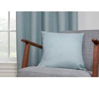 Sundour Eclipse - 100% Blackout Thermal Self-Lined Curtains - Eyelet - 100% Polyester (Duck Egg, Cushion Cover - 18'' X 18'' (Single))